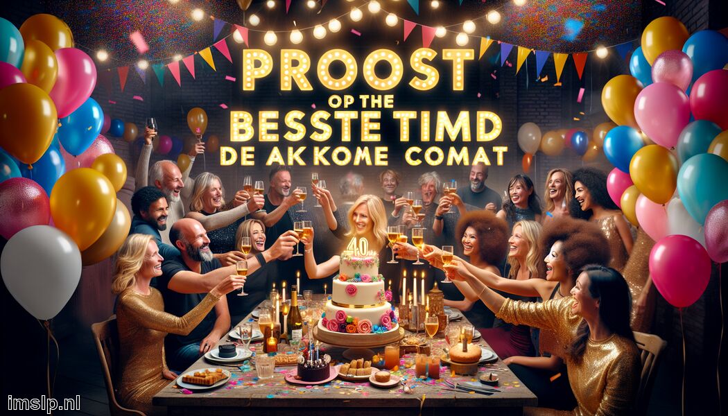 Proost op de beste tijd die nog komt   - 40e verjaardag gezegden » Feestelijke woorden voor de levensgenieter  